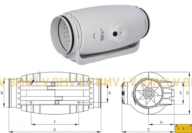 Ventilators S&P TD 800/200 Silent 3V