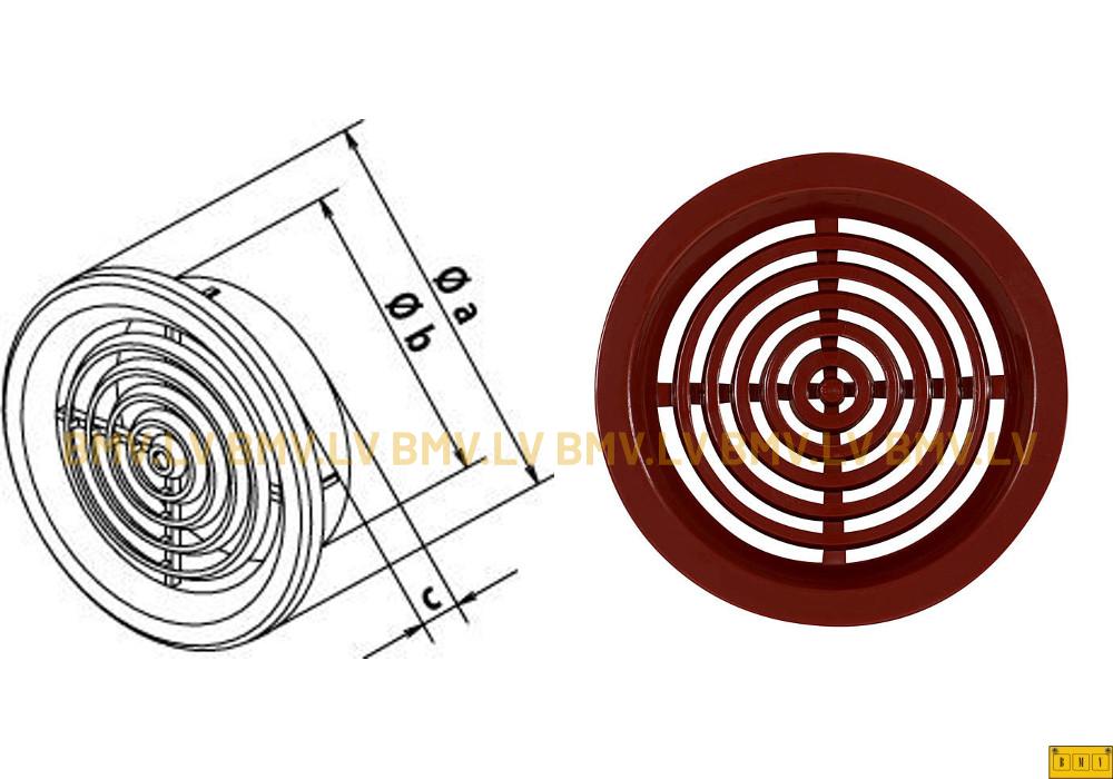 Ventilācijas reste VM diam.50mm