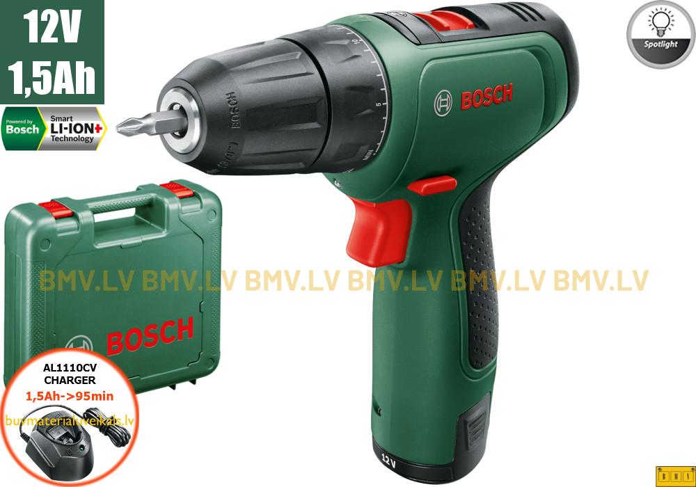 Urbjmašīna/Skrūvgriezis Bosch EasyDrill 1200 (1x1,5Ah, AL 1110 CV, case)