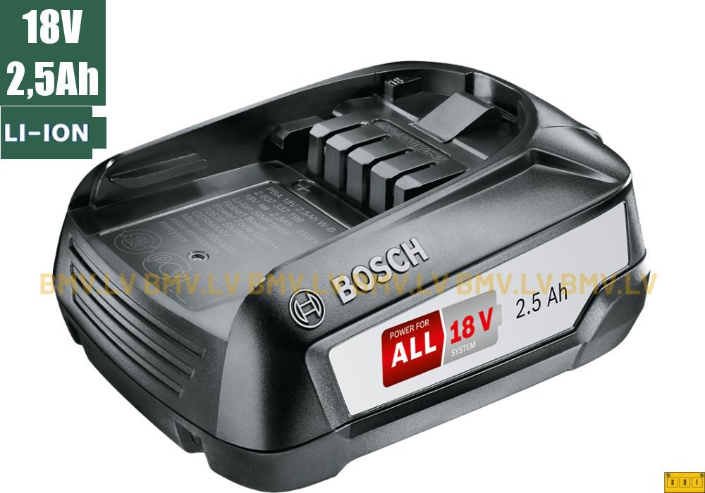 Akumulators Bosch PBA 18V 2,5Ah W-B Li-Ion DIY