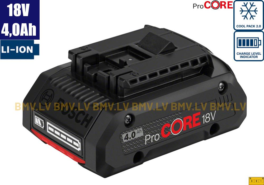 Akumulators Bosch ProCORE 18V 4.0 Ah Li-Ion