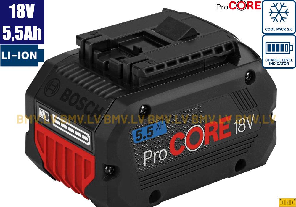 Akumulators Bosch ProCORE 18V 5.5 Ah Li-Ion