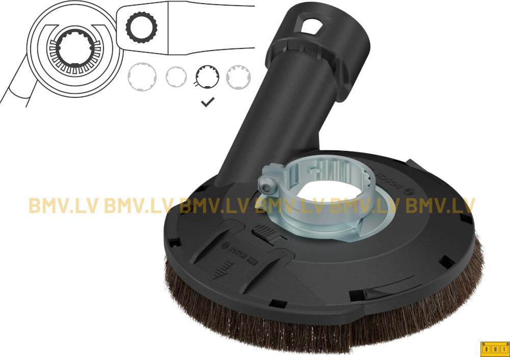 Atsūkšanas pārsegs slīpdiskiem Bosch leņķa slīpmašīnām (D-43mm skrūve)