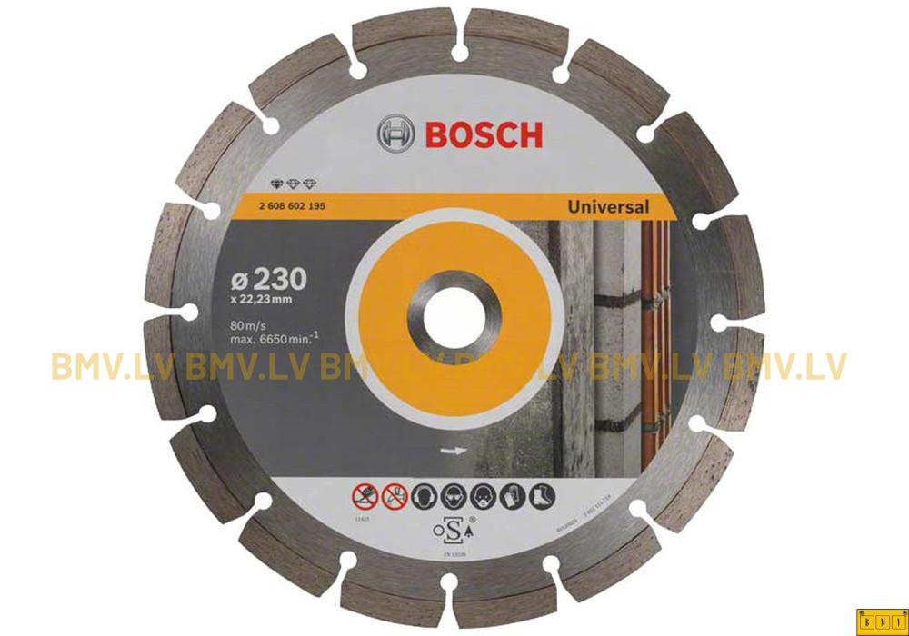Dimanta griezējripa betonam Bosch Universal 230x22.2mm