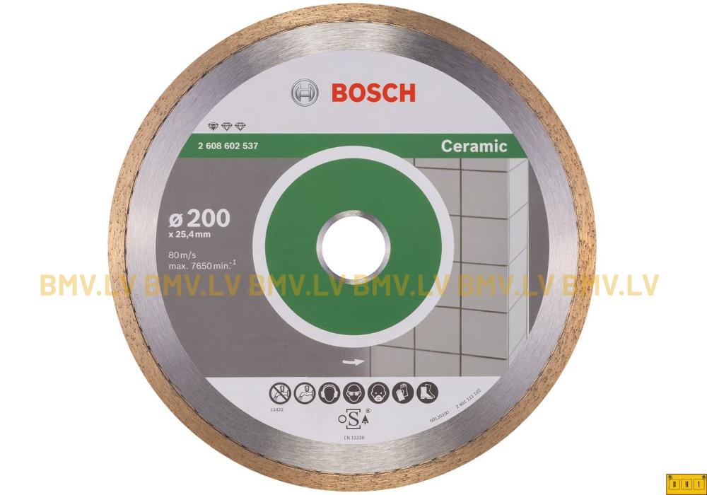 Dimanta griezējripa flīzēm Bosch Standard for Ceramic 200x25,4mm