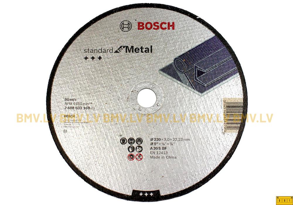 Griezējripa metālam Bosch Standard for Metal 230x22.2x3.0mm