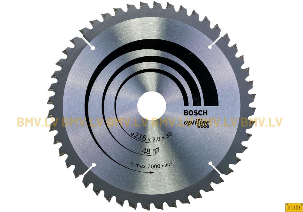 Zāģripa Bosch Optiline Wood 216x30x2,0mm 48z