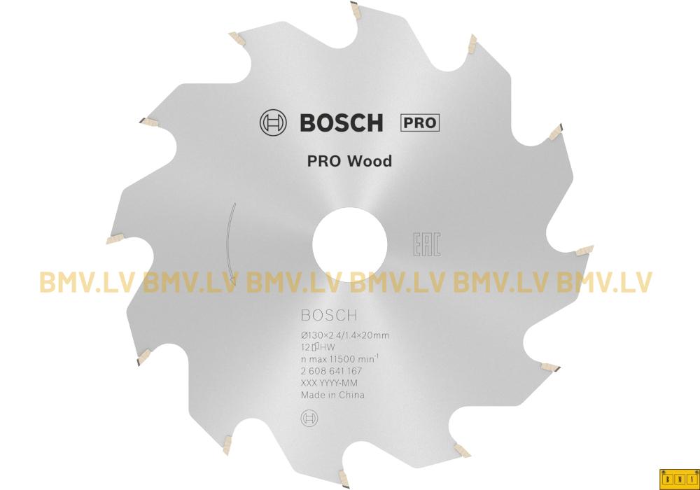Zāģripa Bosch Pro Wood 130x20/16mm 12z