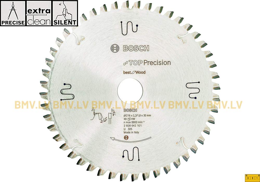 Zāģripa Bosch Top Precision Best for Wood 216x30mm 48z