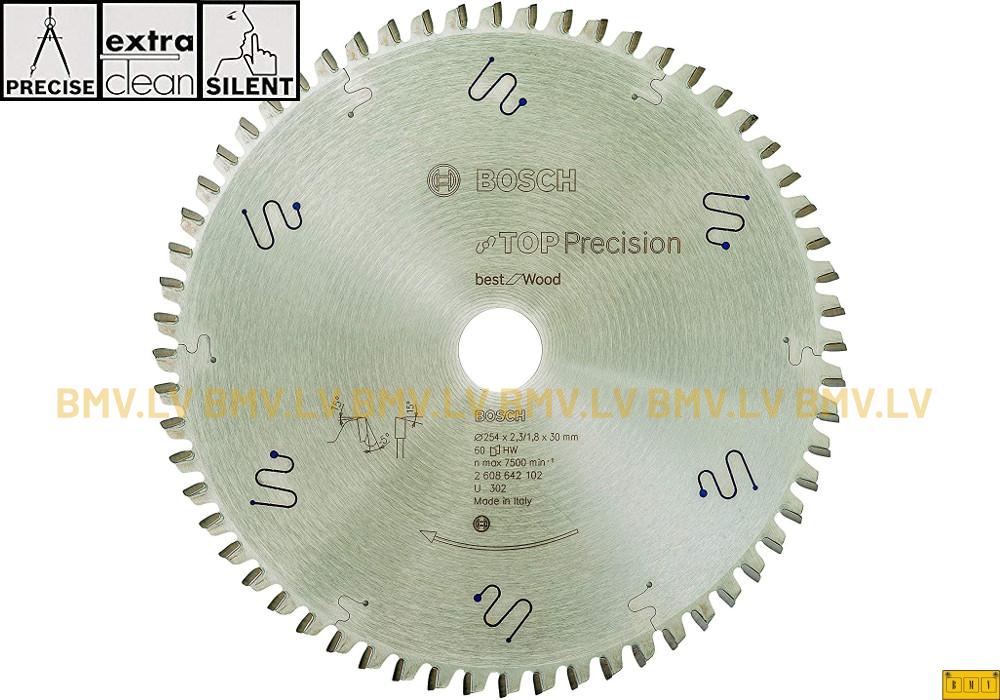 Zāģripa Bosch Top Precision Best for Wood 254x30mm 60z