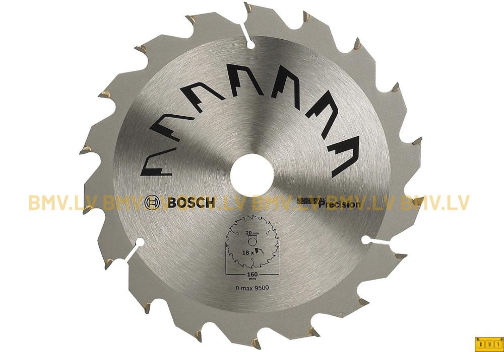 Zāģripa Bosch Precision 160x20/16mm 18z
