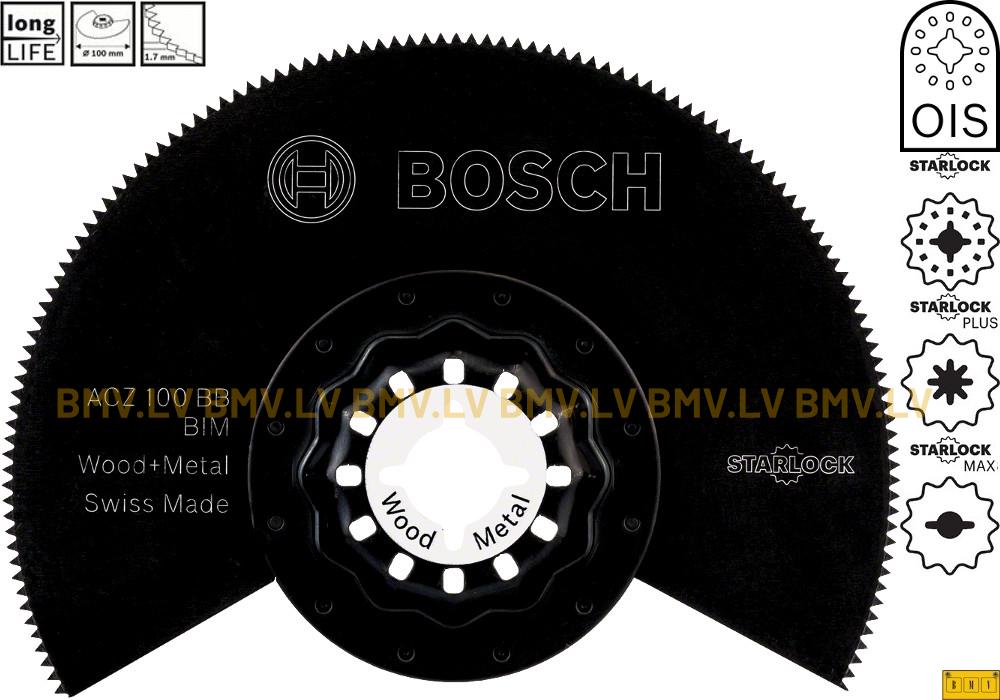 Asmenis 100mm Bosch ACZ100BB / ACZ 100 BB Wood&Metal Starlock