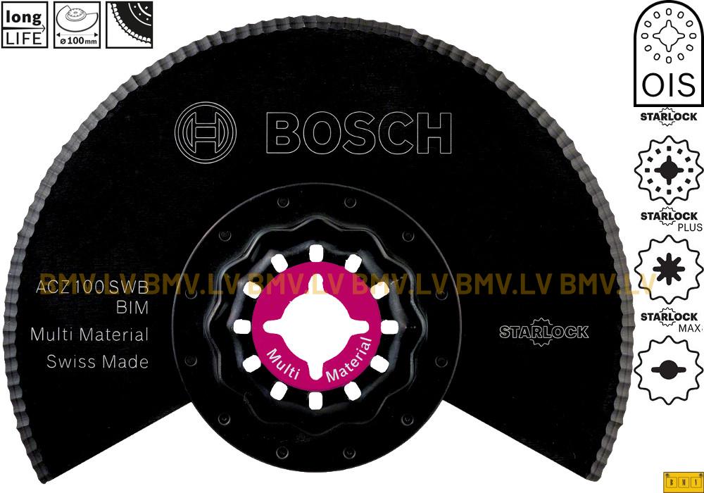 Asmenis 100mm Bosch ACZ100SWB / ACZ 100 SWB Multi Material Starlock