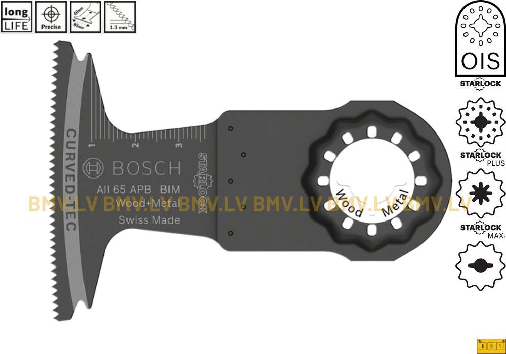 Asmenis 65mm Bosch AII65APB / AII 65 APB Wood+Metal Starlock