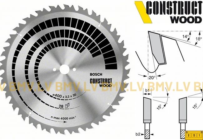 Zāģripa Bosch Construct Wood 315x30mm 20z