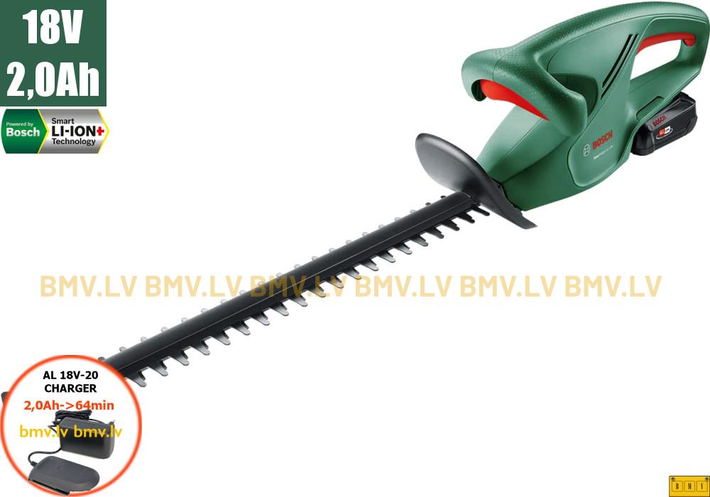 Dzīvžoga šķēres Bosch EasyHedgeCut 18-45 (1x2,0Ah)