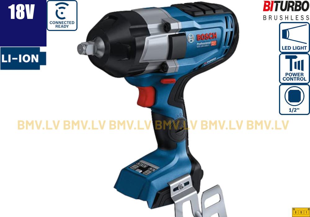 Impulsa uzgriežņatslēga Bosch GDS 18V-1000 C (solo)