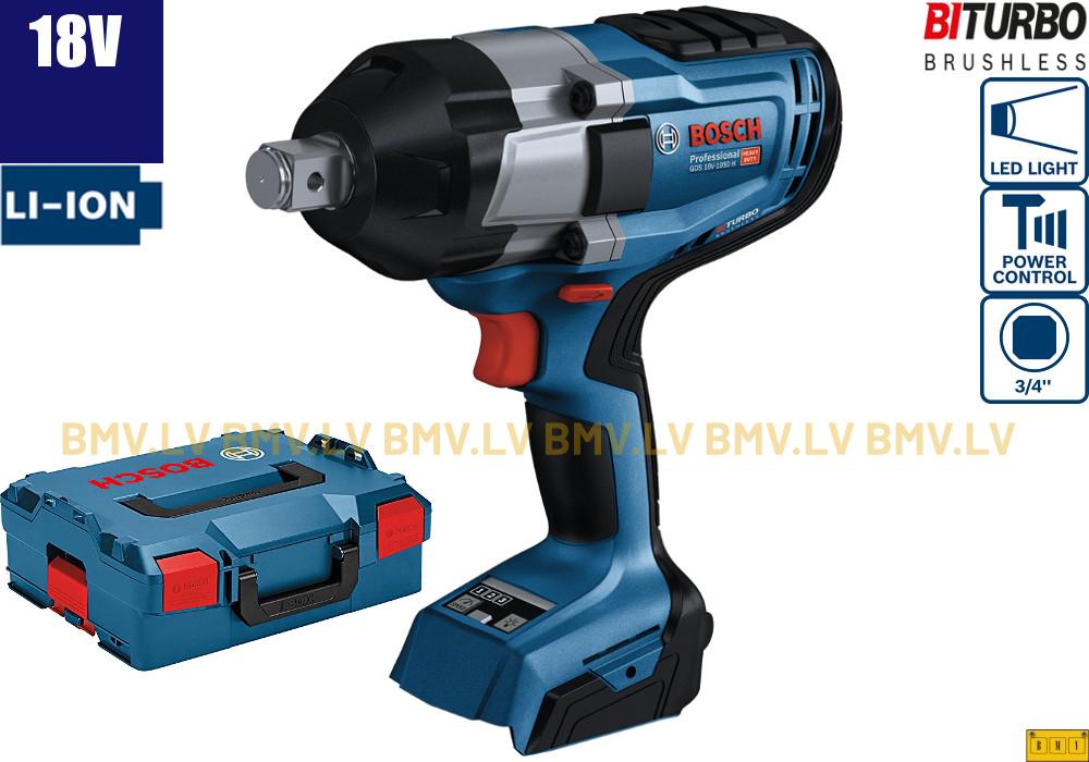 Impulsa uzgriežņatslēga Bosch GDS 18V-1050 H (solo, L-Boxx)