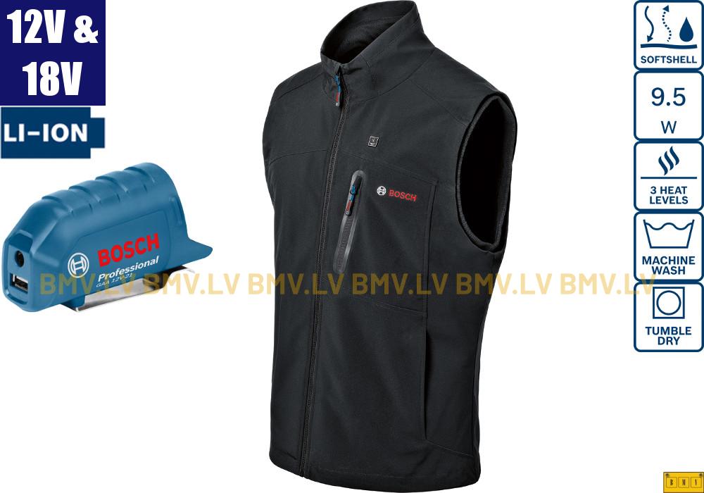 Apsildāma veste Bosch GHV 12+18V XA (GAA 12) (S-3XL)