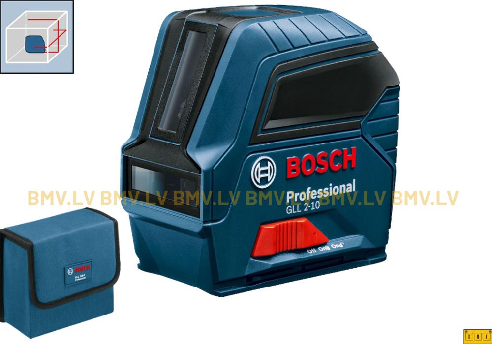 Kruststaru lāzerlīmeņradis Bosch GLL 2-10