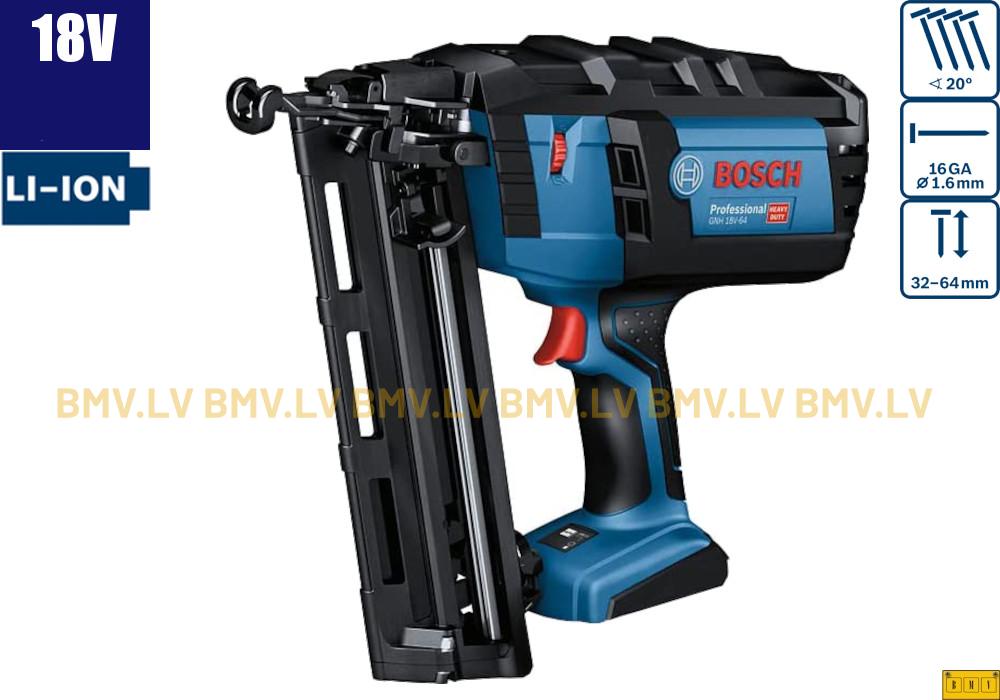 Naglu pistole Bosch GNH 18V-64 M (solo)