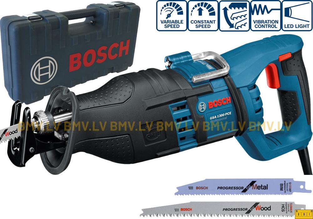 Zobenzāģis Bosch GSA 1300 PCE (koferis, 2 asmeņi)