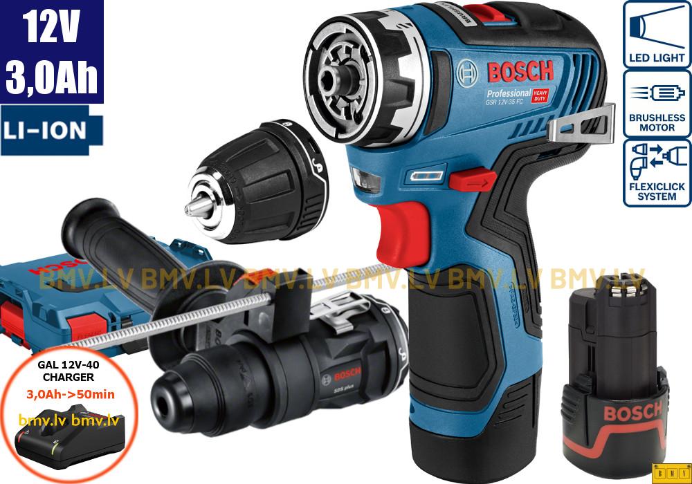 BOSCH PROFESSIONAL 12 V GSR 12V-35 FC 2x3,0Ah GAL LB