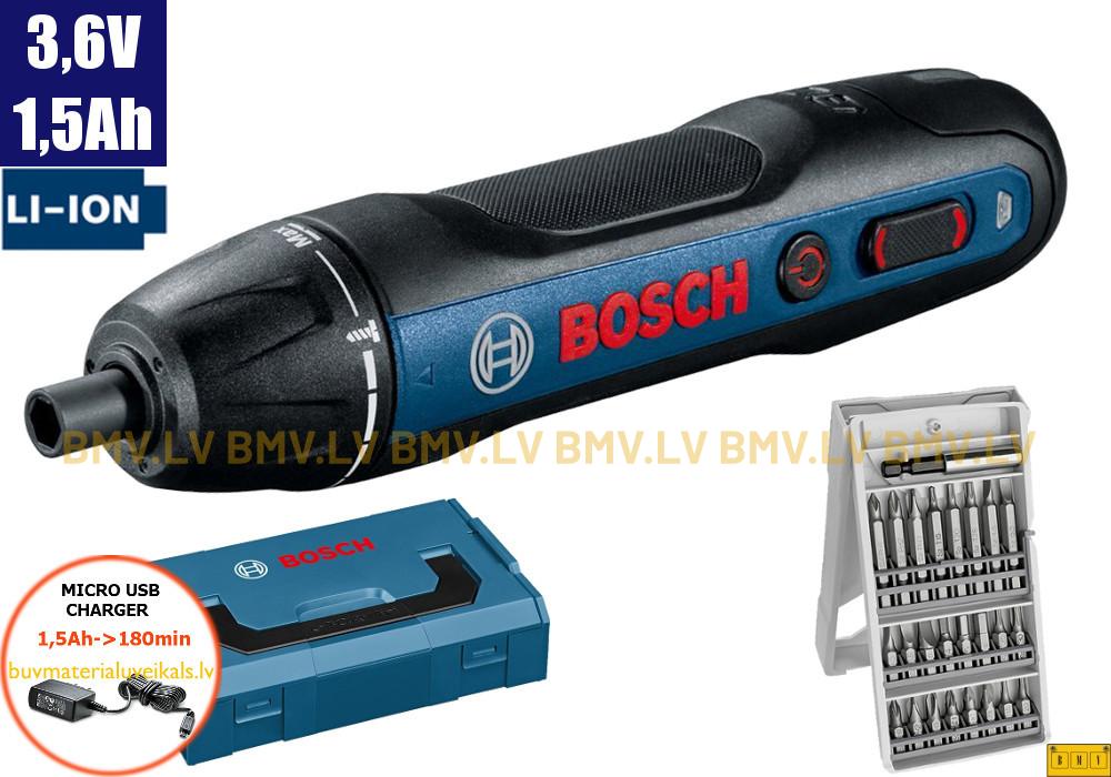 Skrūvgriezis Bosch Go II (L-Boxx, lādētājs, 25-X-line)