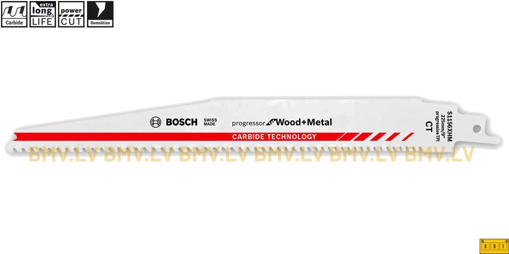 Zobenzāģa asmenis 225mm Bosch S 1156 XHM kokam un metālam