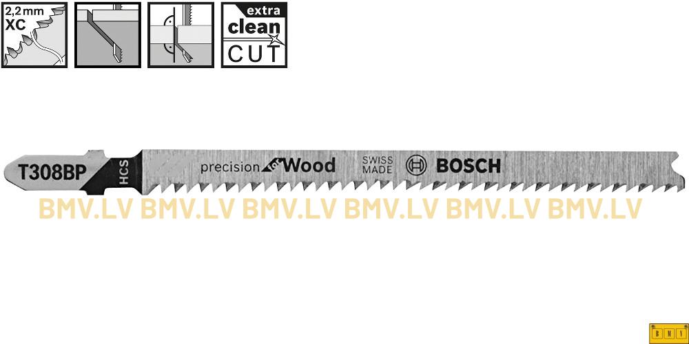 Figūrzāģa asmenis kokam Bosch precision for Wood T308BP