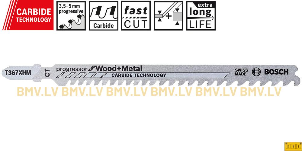 Figūrzāģa asmenis kokam/metālam Bosch progressor for Wood and Metal T367XHM
