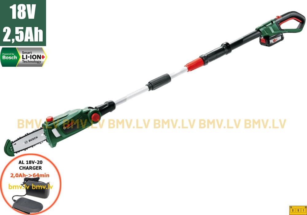 Ķēdes zāģis Bosch UniversalChainPole 18 (1x2,5Ah)