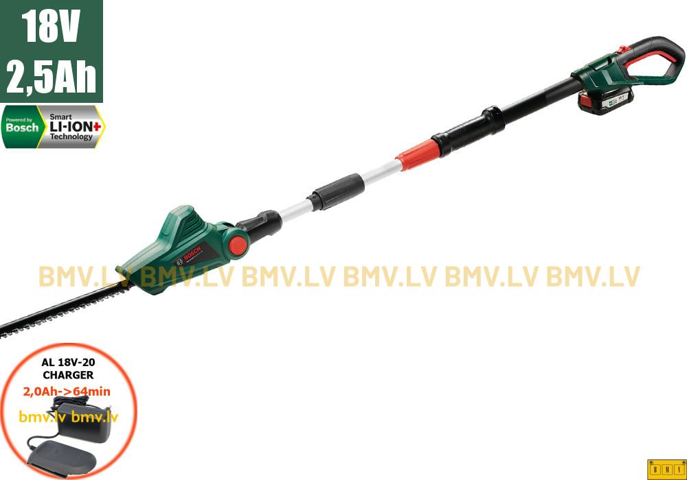 Dzīvžoga šķēres Bosch UniversalHedgePole 18 (1x2,5Ah)