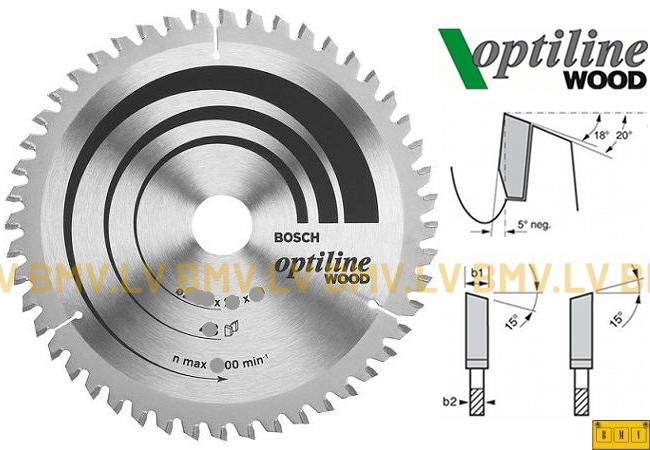 Zāģripa Bosch Optiline Wood 254x30mm 60z