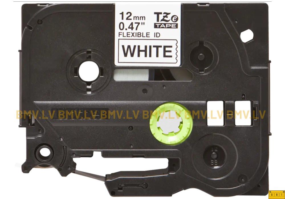 Uzlīmju lente Brother TZe-FX231 melns uz balta 12mmx8m Flexible