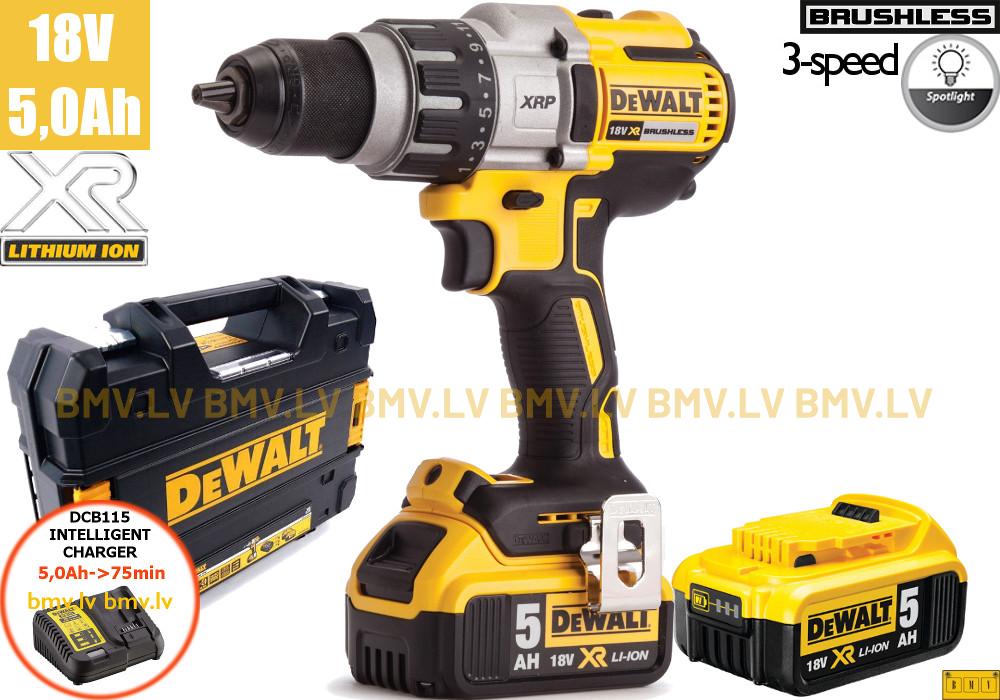 Urbjmašīna/Skrūvgriezis DeWalt DCD991P2 18V (2x5.0Ah)