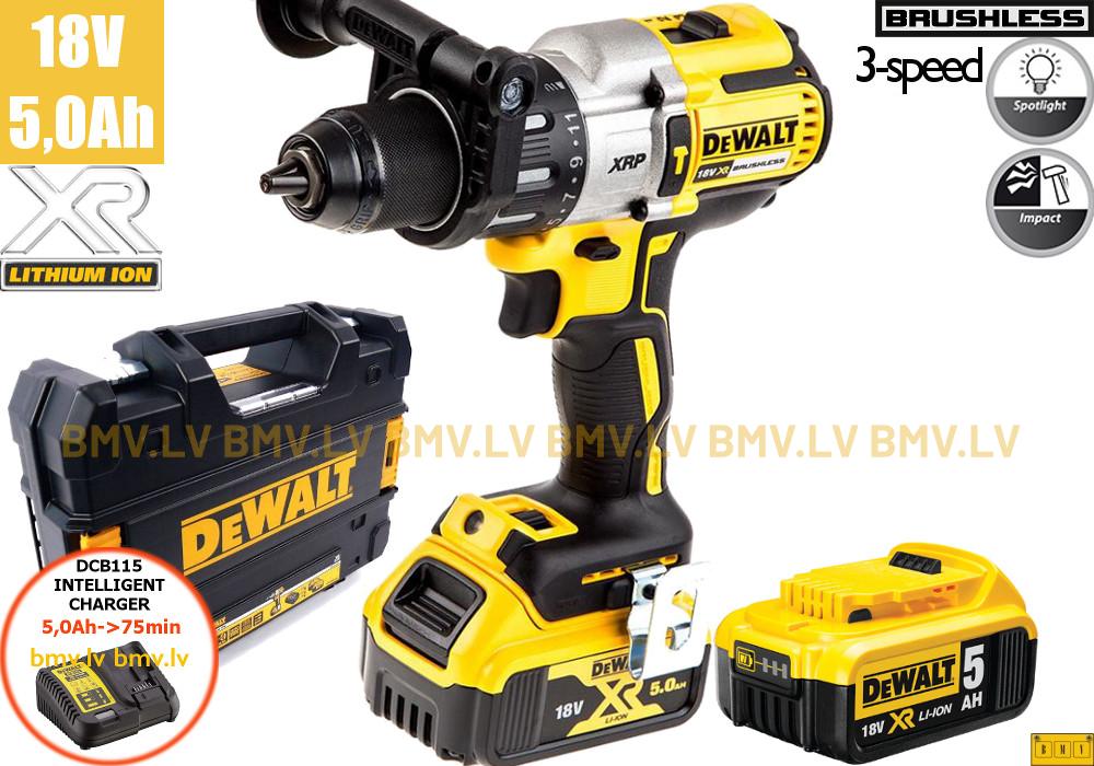 Triecienurbjmašīna/Skrūvgriezis DeWalt DCD996P2 18V (2x5.0Ah)