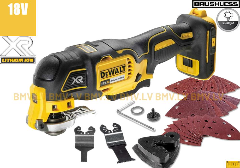 Daudzfunkciju instruments DeWalt DCS356N (BEZ akku) + aksesuāri