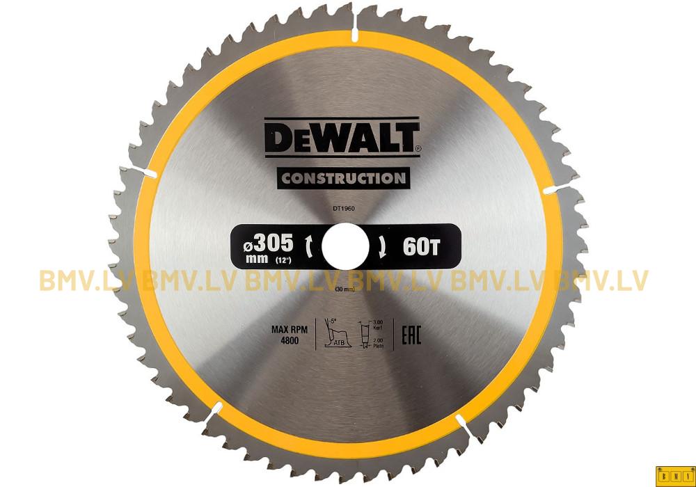 Zāģripa DeWalt Construction 305x30mm 60z DT1960