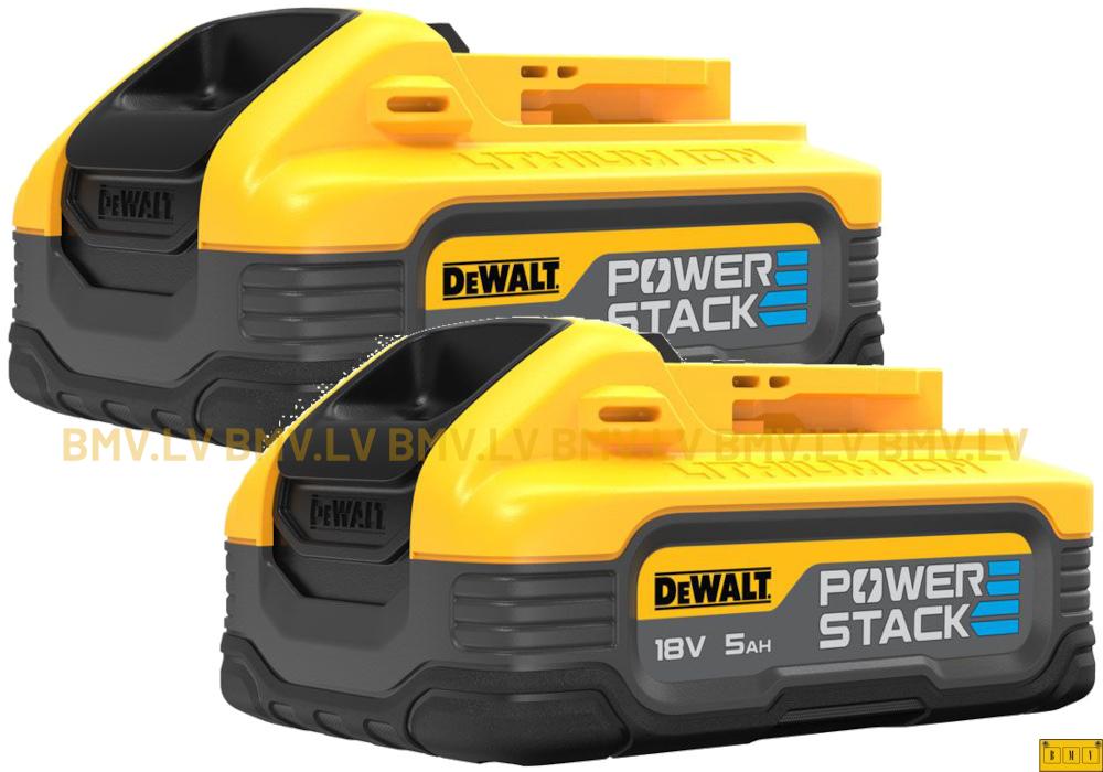 Akumulators DeWalt Powerstack 18V 5.0Ah Li-Ion DCBP518H2 (2gab)