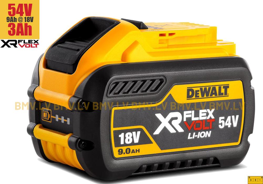 Akumulators DeWalt 54/18V 3.0/9.0Ah Li-Ion DCB547-XJ