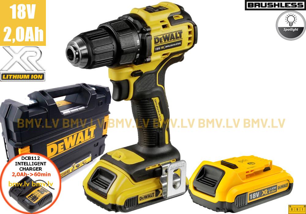 Urbjmašīna/Skrūvgriezis DeWalt DCD708D2T 18V (2x2.0Ah)