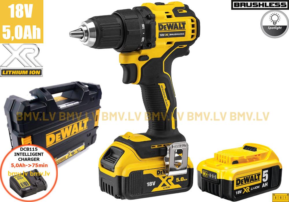 Urbjmašīna/Skrūvgriezis DeWalt DCD708P2T 18V (2x5.0Ah)