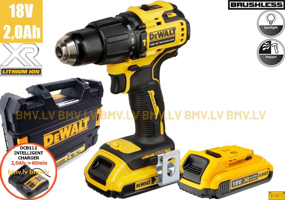 Triecienurbjmašīna/Skrūvgriezis DeWalt DCD709D2T 18V (2x2.0Ah)