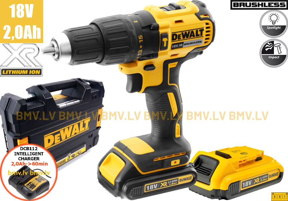 Triecienurbjmašīna/Skrūvgriezis DeWalt DCD778D2T 18V (2x2.0Ah)