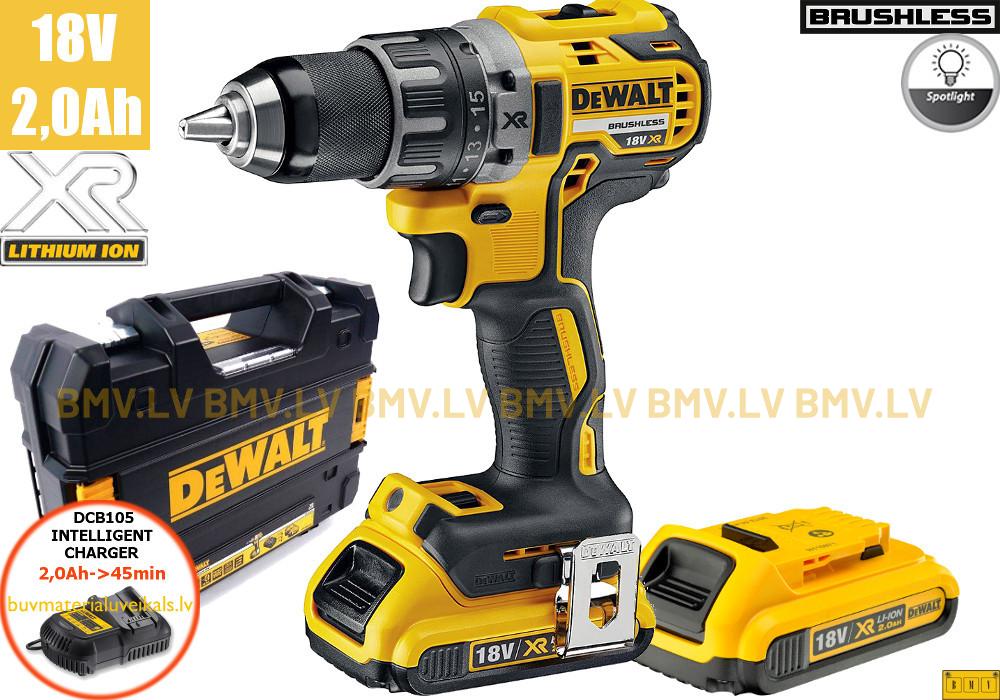 Urbjmašīna/Skrūvgriezis DeWalt DCD791D2 18V (2x2.0Ah)