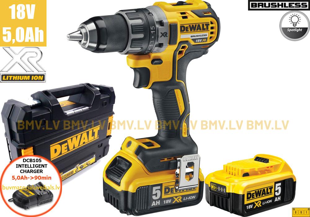 Urbjmašīna/Skrūvgriezis DeWalt DCD791P2 18V (2x5.0Ah)