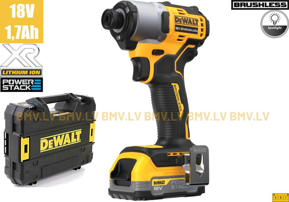 Impulsa skrūvgriezis 1/4" DeWalt DCF840E1T (1x1,7Ah)