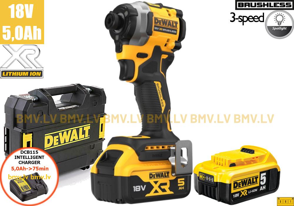 Impulsa skrūvgriezis 1/4" DeWalt DCF850P2T (2x5,0Ah)