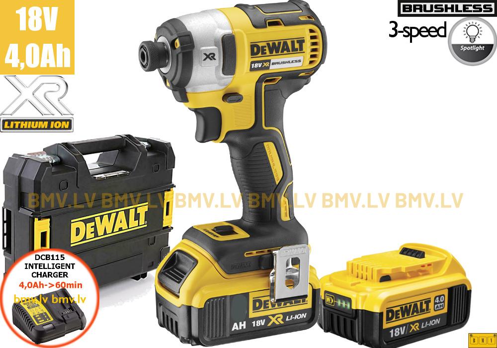 Impulsa skrūvgriezis 1/4" DeWalt DCF887M2 (2x4,0Ah)